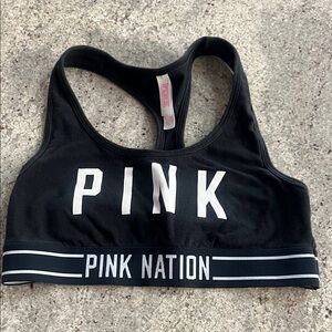 PINK Victoria's Secret Black Sports Bra